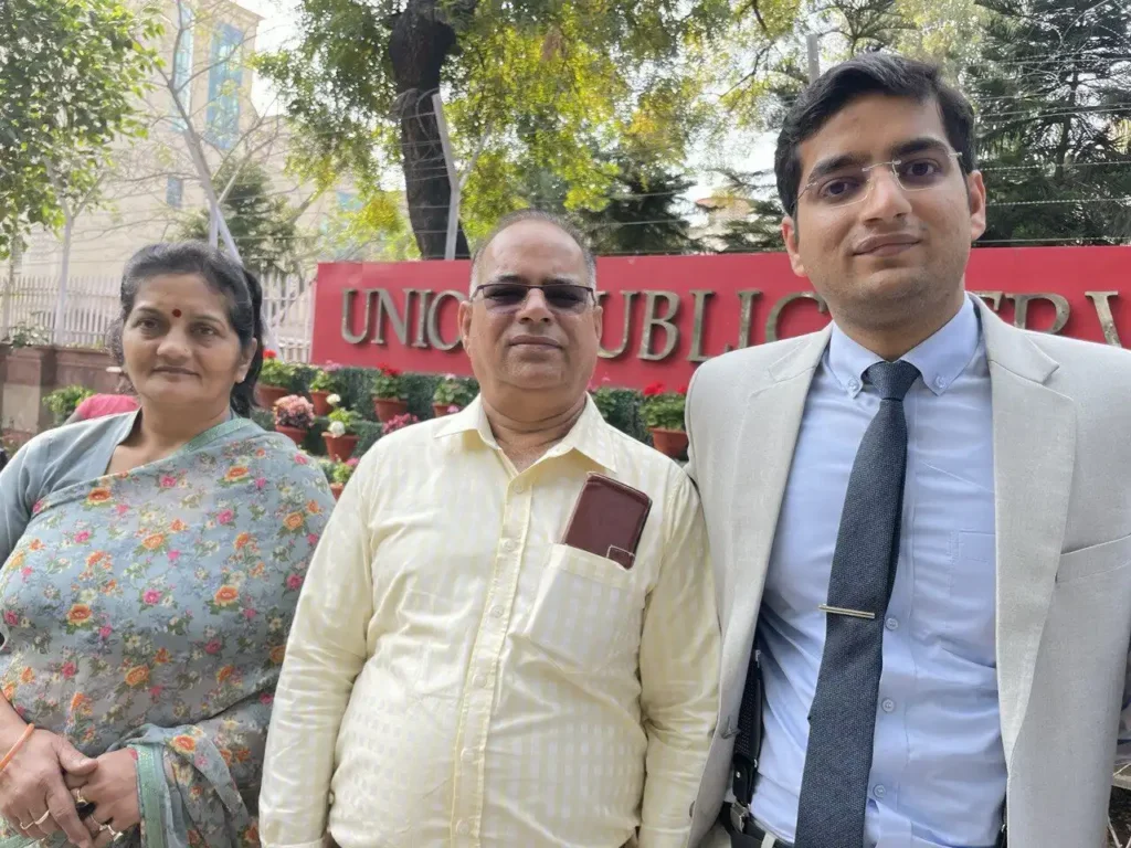 VAIBHAV ANAND SHARMA IAS With His Parents